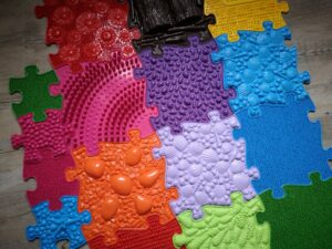 Ortopedické puzzle - barevné